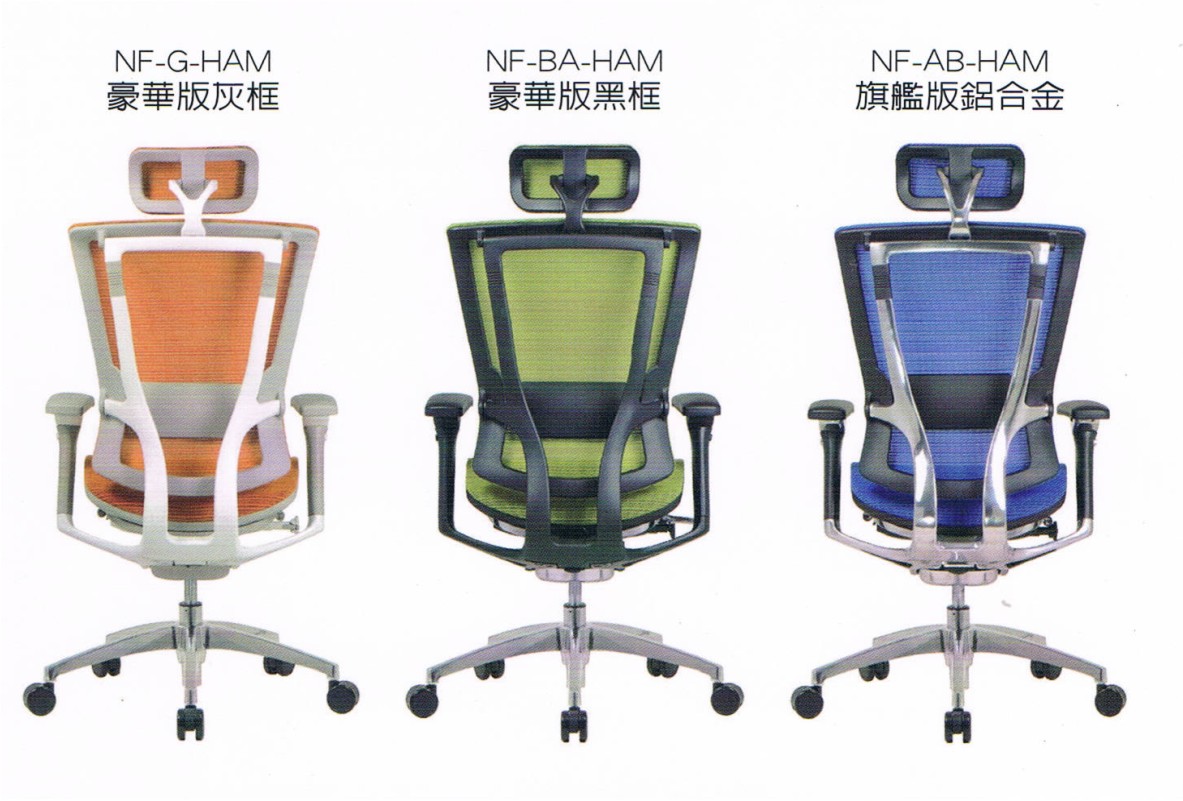 Nefil 131人體工學椅-電腦網椅各式顏色展示